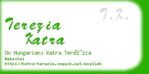 terezia katra business card